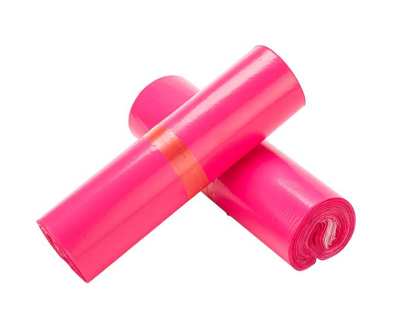 路北玫红色快递袋-02